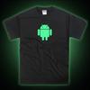Android Mobile Phone Galaxy Pixel iphone Robot Glow in the Dark T-Shirt