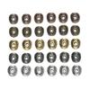 50/100pcs Alloy Antique Bronze Round Spacer Beads Charms For Diy Beaded Bracelets Necklace Jewelry Handmade Making Accessories