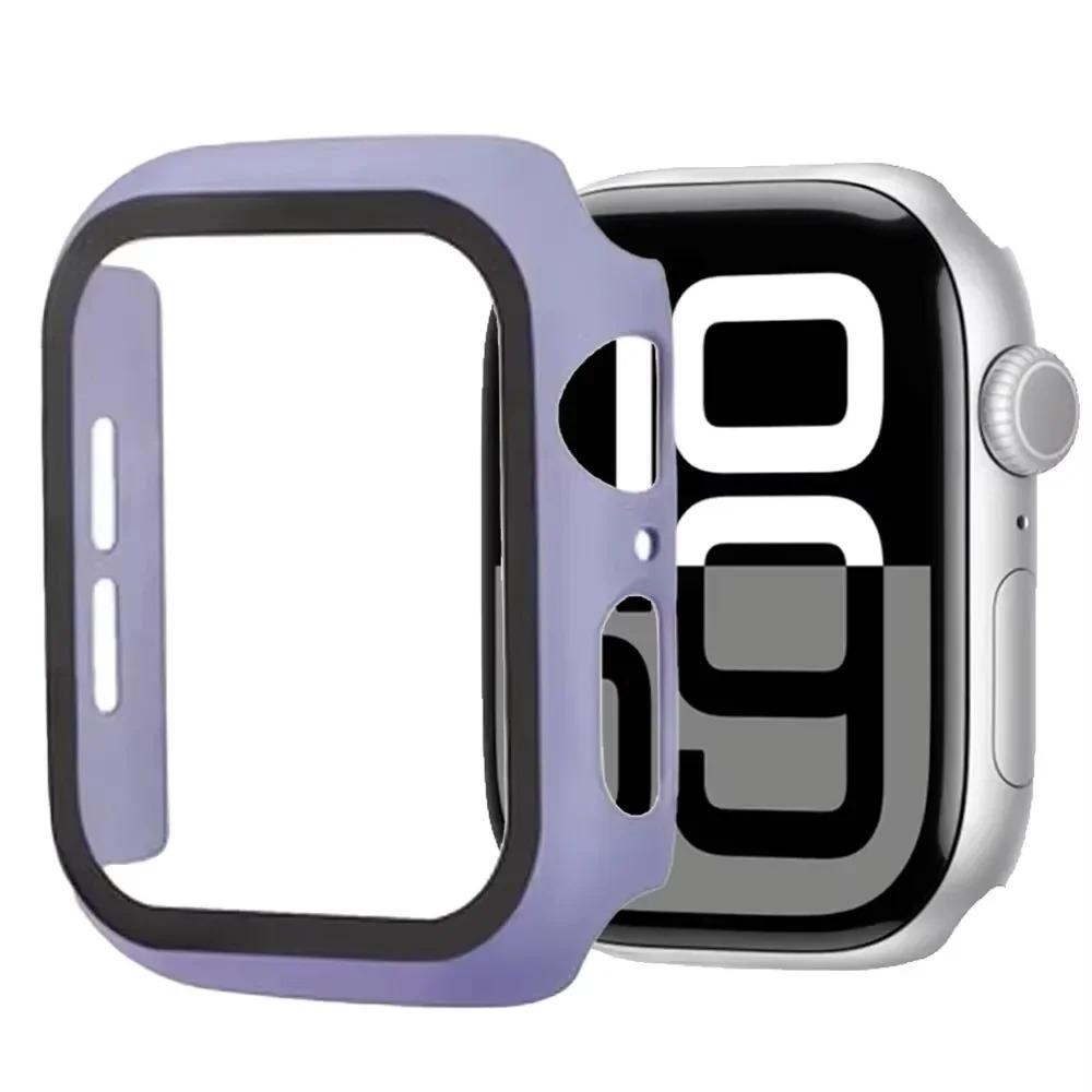 Закаленное стекло+Чехол для Apple Watch Series 11 46мм 42мм Защитная пленка-бампер для iWatch 11/10 46мм 42мм Сменная крышка из поликарбоната
