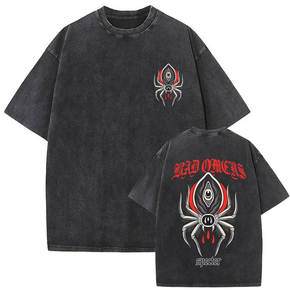 Washed Vintage Rock Band Bad Omens Graphic Tshirt Do You Feel Love Tour 2026 T Shirt Men Women Casual Oversized Cotton Tshirts