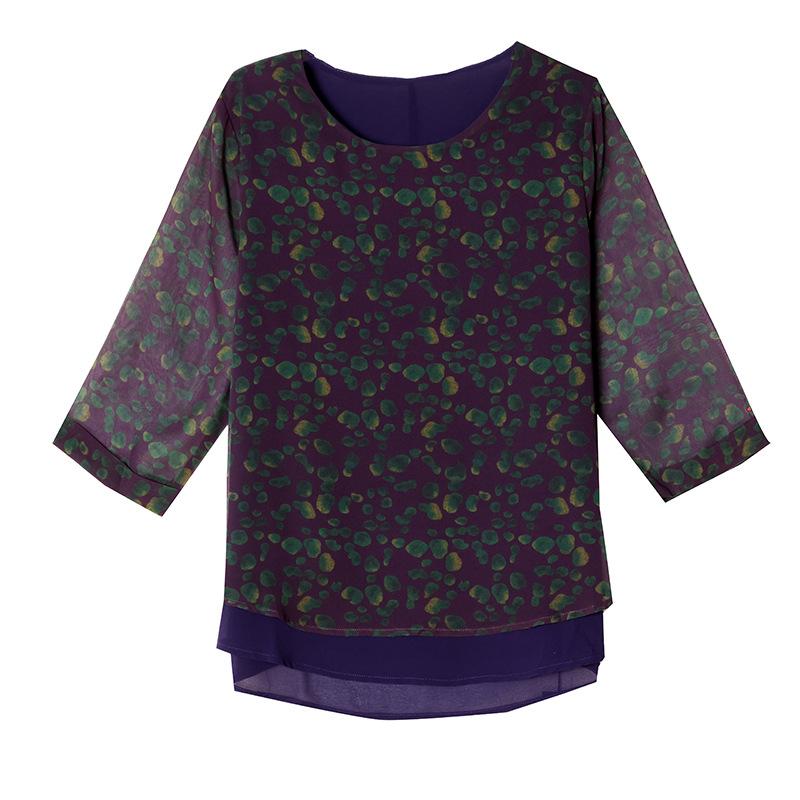 Весенняя рубашка в стиле иностранного стиля с рукавами семь четвертей для молодых мам, свободный топ, закрывающий живот