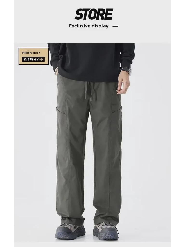 Мужские прямые повседневные брюки Maillard весна/осень: Модные функциональные комбинезоны для активного отдыха