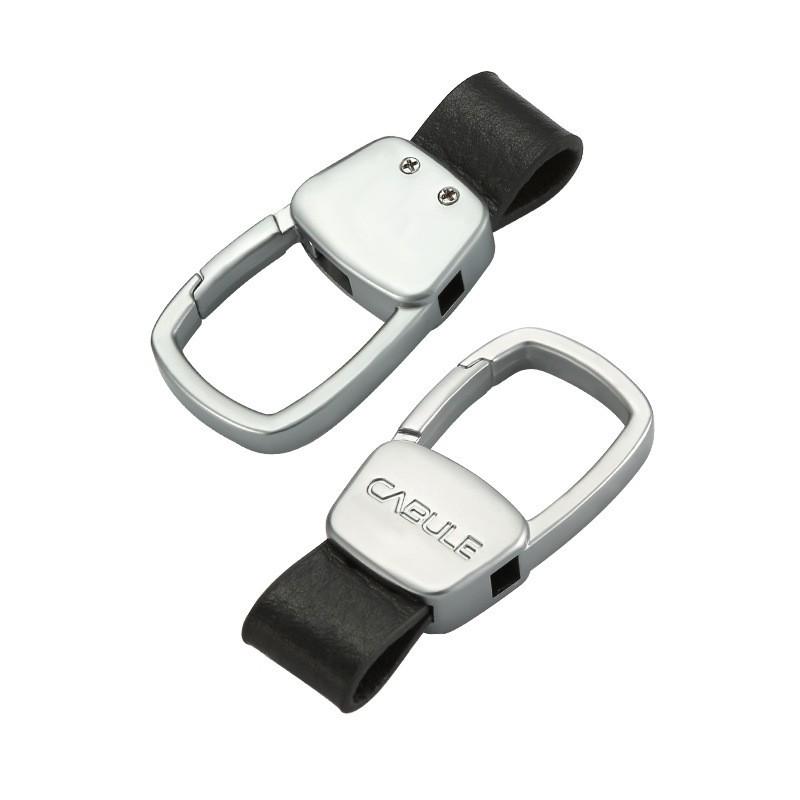 Cabrón Натуральная кожа Универсальный автомобильный брелок - Подходит для всех ключниц с высококачественной квадратной пряжкой