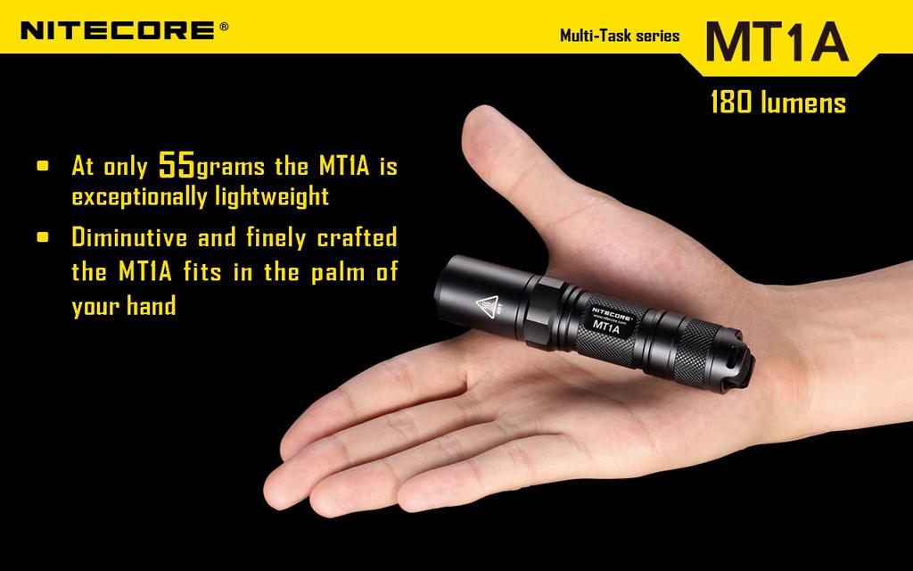 NITECORE со светодиодом CREE Максимальная яркость 180 люмен Использует 1 AA MT1A-G2 [Оснащен XP-G2 / / батареей]