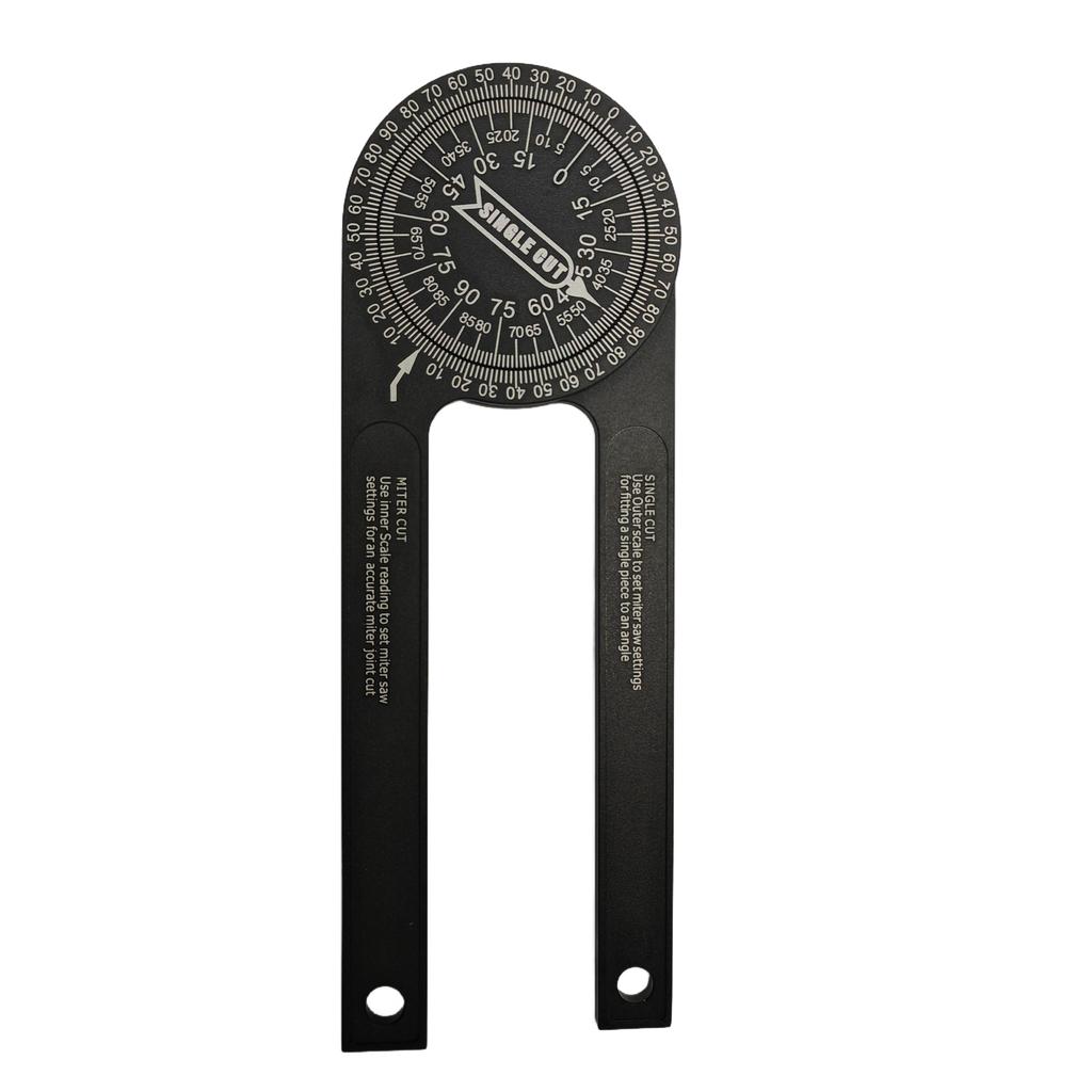 Miter Saw Protractor Inside & Outside Miter Angle Finder Angle Gauge Protractor for Carpenters, Plumbers and All Building Trades (Black)