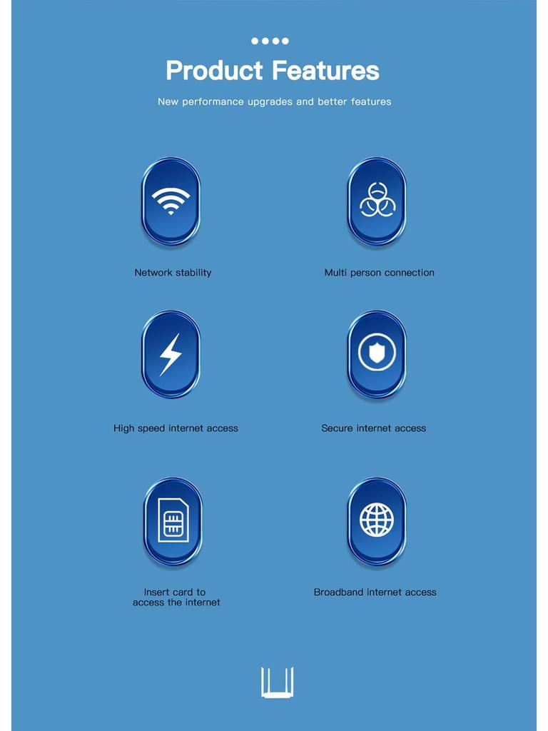 4G LTE CPE WiFi Router with SIM Card Slot for Home – Russian-European Compatibility