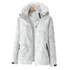 Women Jacket Outdoor Windbreaker Single-layer Waterproof Leaf Print Breathable Long Sleeve Hooded Zipper Pockets Zip Up