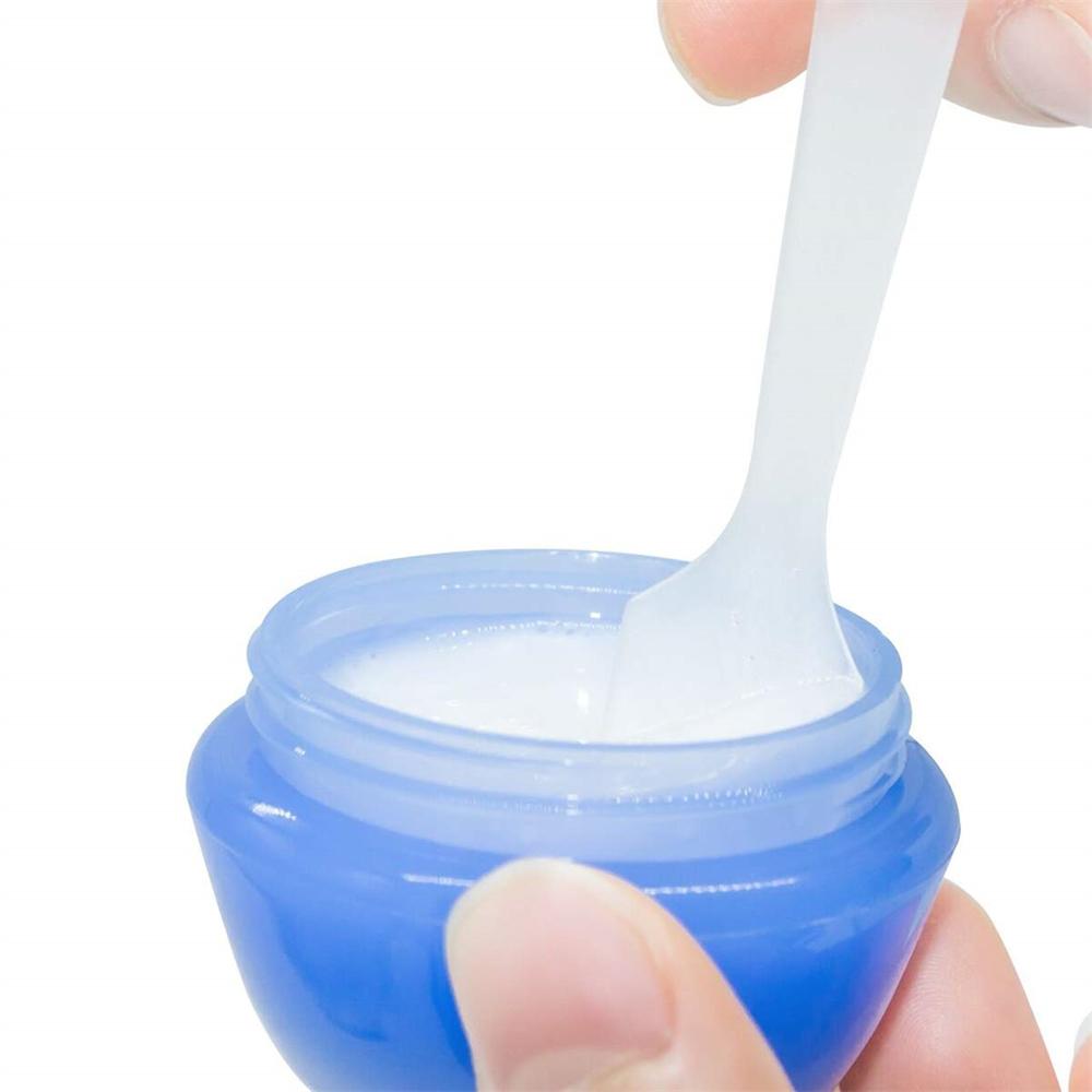 Набор пластиковых шпателей 50 шт., 4 цвета 8,2x1,5 см, косметические лопатки для смешивания кремов, масок для лица, макияжа