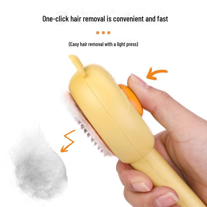 Dual-Function Pet Grooming Comb: Detangling & Massage Brush for Cats