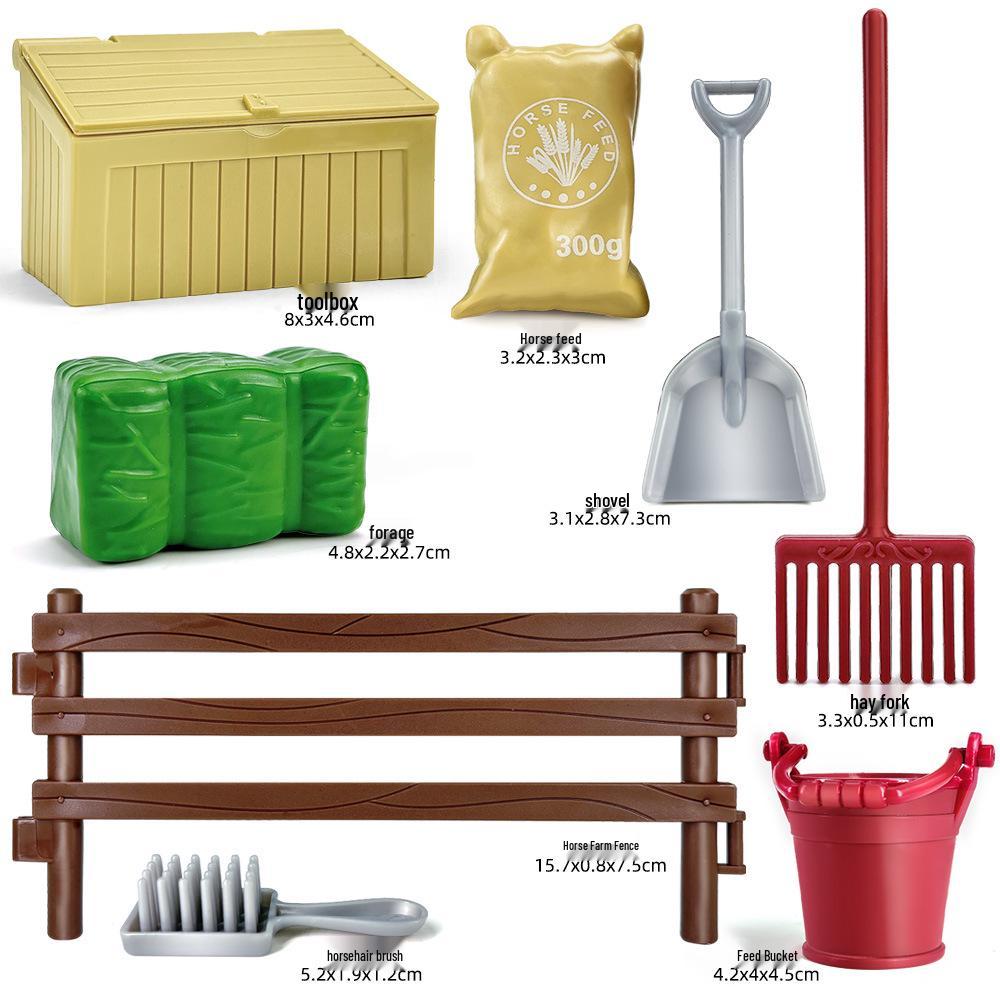 Бесплатная доставка за границу: Фигурка белой лошади с расчесываемой гривой - Игрушка-симулятор ранчо