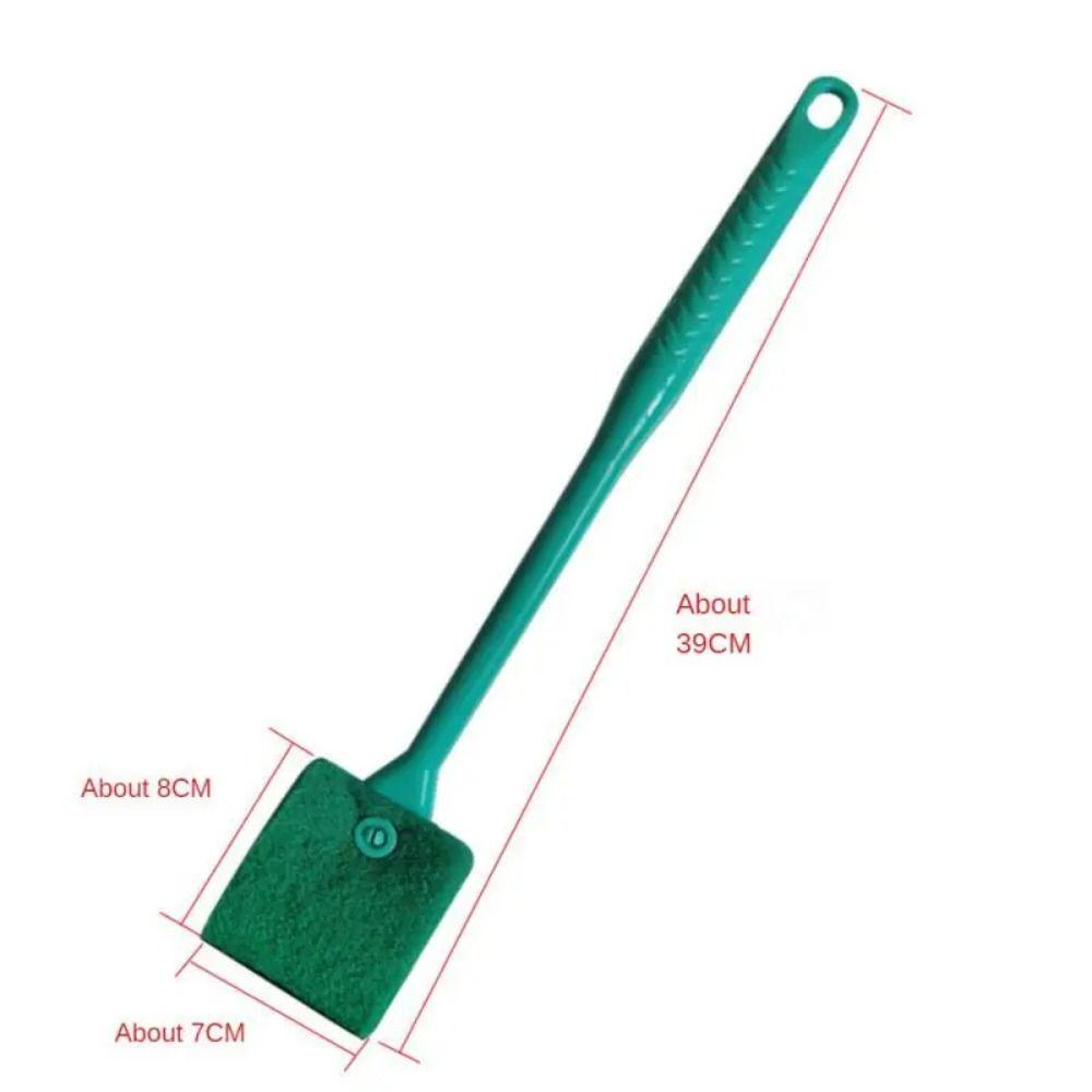 Щетка для чистки аквариума с противоскользящей ручкой, бытовая щетка для удаления водорослей, щетка для чистки аквариума