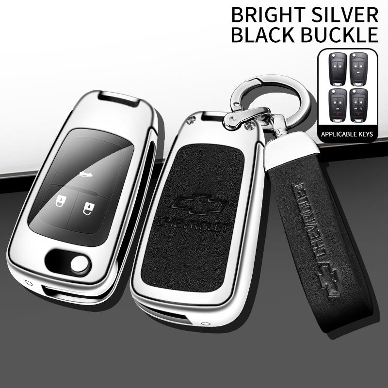 AABHO1 Alloy Car Remote Key Case Cover Shell For Chevrolet Chevy Malibu Camaro Cruze Traverse Spark Equinox Sonic Volt Bolt Accessories