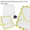 Soccer Rebounder Net with 20 Elastic Ropes Kickback Football Practice Net Target Goal Rebound Net Beginner Training Aid