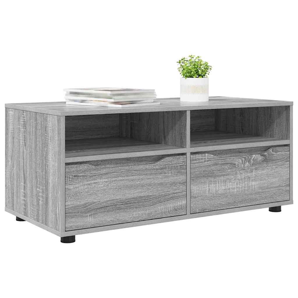 TV Stand Grey Sonoma 100 x 48 x 43 cm Particleboard