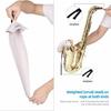 Saxophone Cleaning Kit for Alto/Tenor Saxophone, Clarinet, and Flute, Includes Case, Saxophone Cleaning Cloth (4 pieces), and Mouthpiece Brush (Dark G