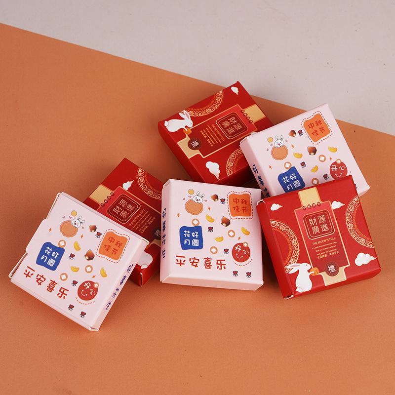 Миниатюрная коробка для лунных пряников, украшение для кукольного домика 1:12 Детский игровой домик Игрушка Кукла Еда Игра Смола Украшение