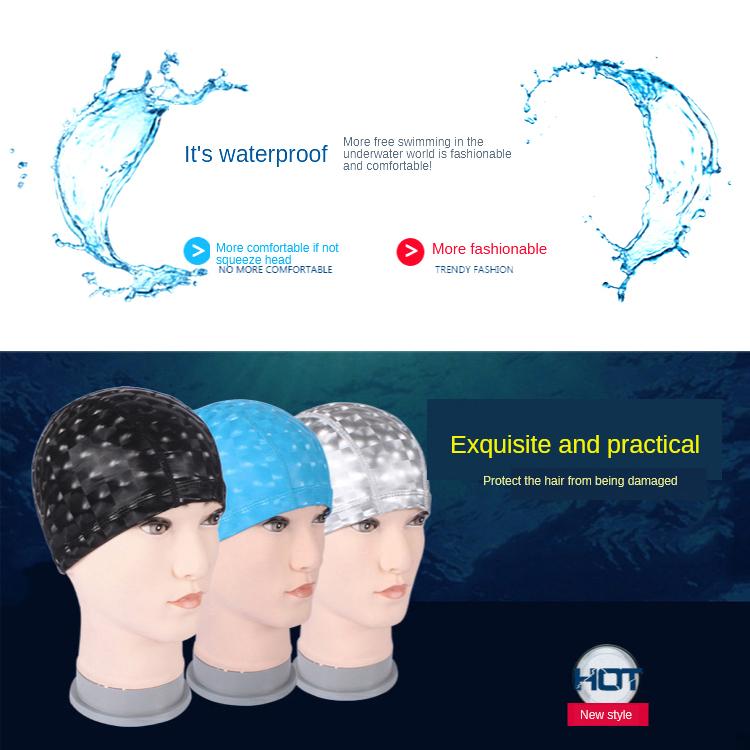 Водонепроницаемая шапочка для плавания, защита ушей, длинные волосы, шапочка для плавания в бассейне, шапочка для дайвинга и длинных волос