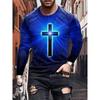 Мужские простые футболки, спортивная одежда, весна-осень, круглый вырез, длинный рукав, мужская футболка больших размеров с винтажным 3D-принтом