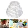 10 шт. прозрачные пластиковые блюдца для растений, поддоны для капель круглой формы, не легко деформируются, прозрачные комнатные горшки для цветов, тарелка, тарелка