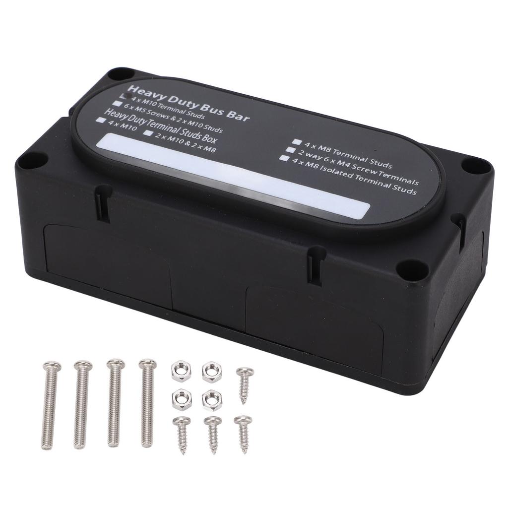 Сверхмощная распределительная коробка шин DC48V 300A огнестойкая, устойчивая к ржавчине для автомобилей 12-48В, грузовиков, автодомов, судов, Boa