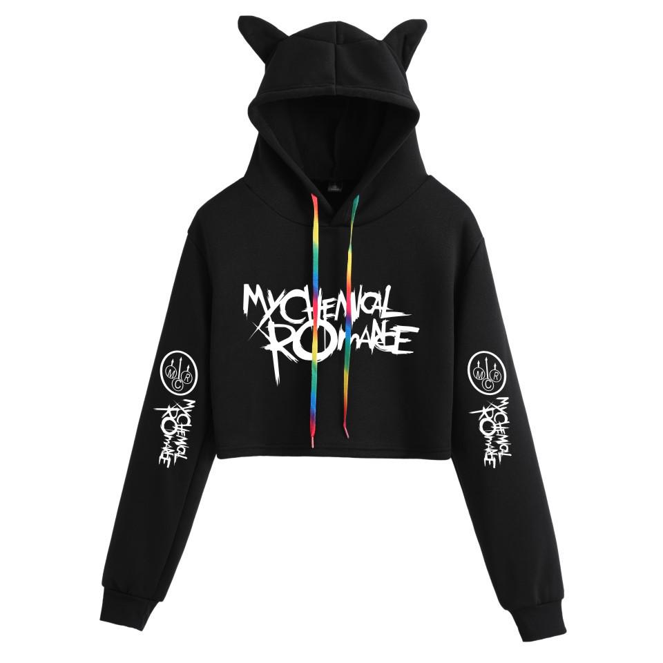 Women's Plus Velvet My Chemical Romance Hoodie - Long-Sleeve Sweatshirt for Autumn/Winter