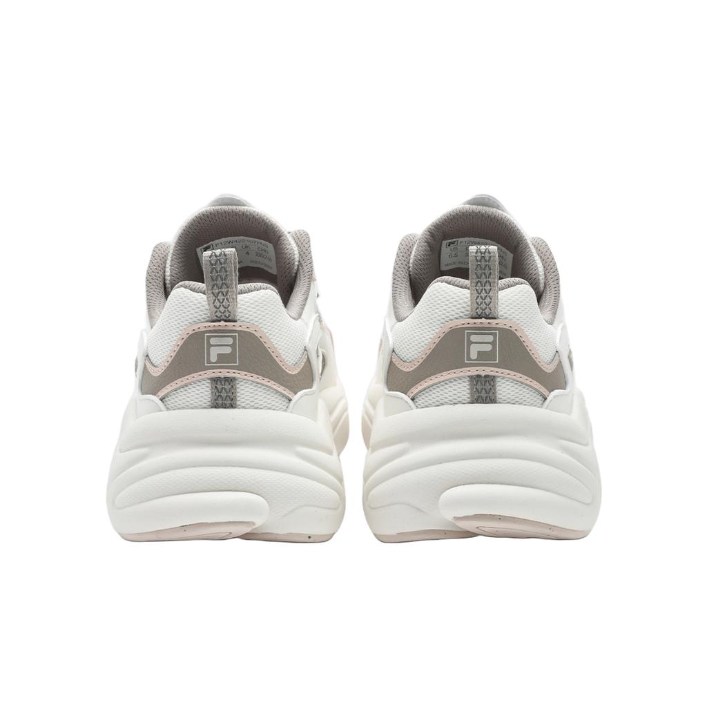 Fila Mars Fabric Synthetic Leather Thick Sole Height Increasing Low Top Casual Shoes Women Sneaker Brown Gray F12W422107FNS