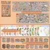 Miniature House Ancient-Style Stickers Cabin Scene DIY Decoration Stickers  Scrapbooking