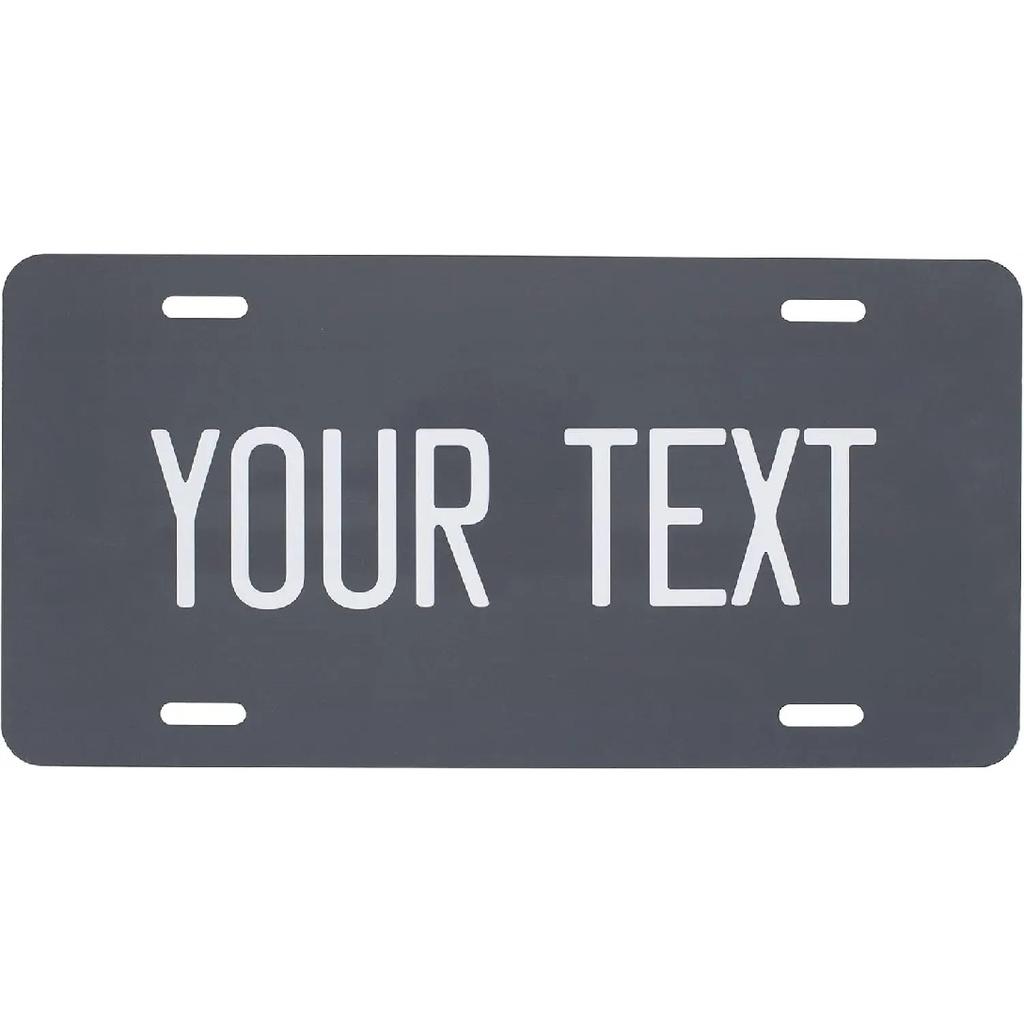 Custom License Plate for Front of Car Personalized Aluminum Car Tags 6 X 12 Inch Universal Fit Car Plate Metal Sign Wall Decor