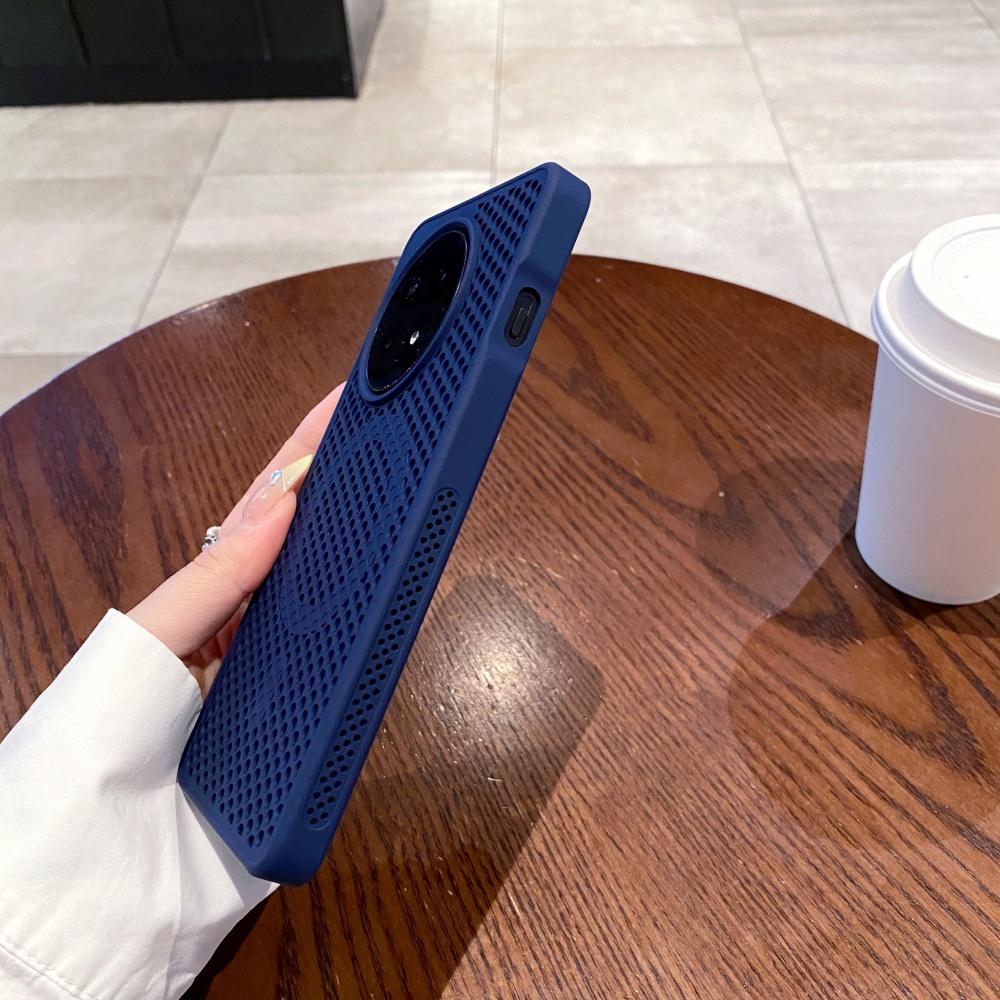 Luxury Heat Dissipation Mesh For Magsafe Magnetic Phone Case For OnePlus 1+ 15 13 12 Ace 6 5 Pro Wireless Charge Honeycomb Cover