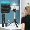 Foldable Selfie Stick Wireless Tripod Stand with Light Bluetooth Remote Extendable Tripod for Smartphone Tiktok Live Streaming