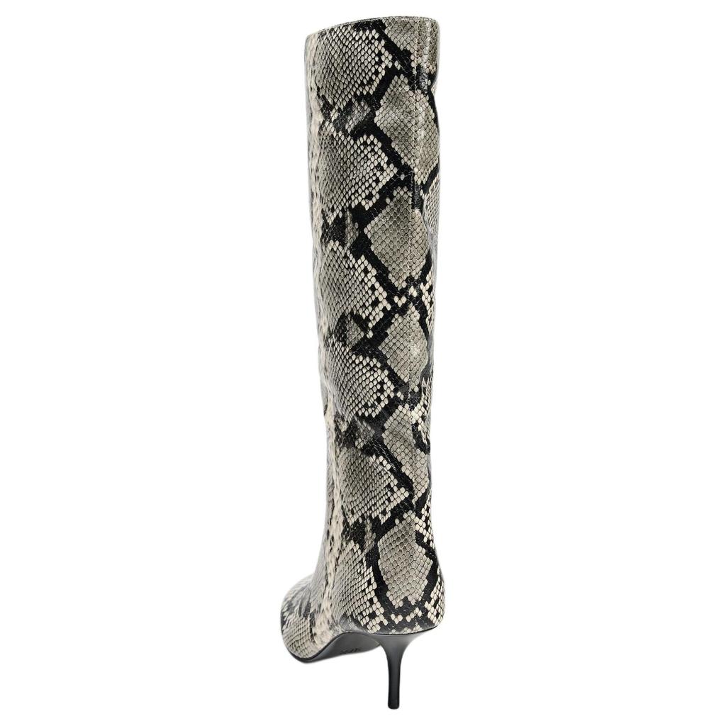 Zara Pu Fashion High Heel Animal Print Knee High Boots 6.5cm Women Boots Multicolor 12830510202