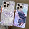 Luxury Butterfly Girls Women Phone Case For Apple Iphone 16pro 15 16 14 13 Pro Max 16e 12 11 7 8 Plus XR SE Bumper Fundas Cover
