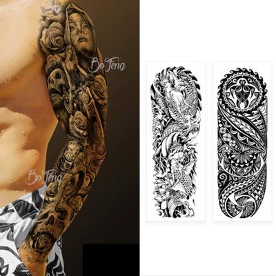 Горилла длинная татуировка наклейка татуировка Ирезуми большая, смешанная 2 типа, 1 набор
