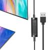 Проводная гарнитура для колл-центра с шумоподавлением, USB-наушники с микрофоном и голосовым управлением для использования с компьютером/ПК/ноутбуком