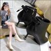 Sexy Shoe High Heel Women Black Sexy Point Toe Ankle Boots Autumn Dress Shoes Women's Winter Boots