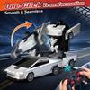 2.4GHz RC Transforming Robot Car Toy 2-in-1 Remote Control Vehicle with LED Lights 360° Spin Drift for Kids Boys Birthday Gift
