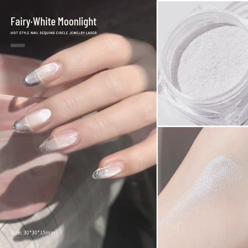 Пудра для зеркального маникюра Hailey's Moonlight Iridescent Fairy Pink