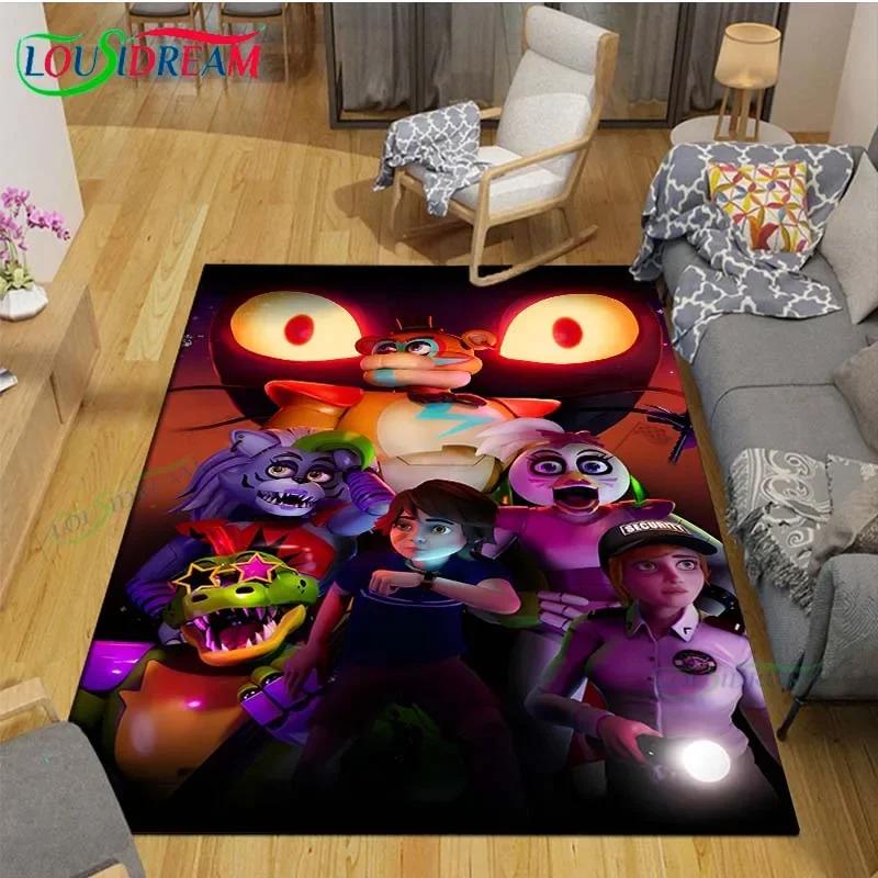 Horror Games Five Nights Bear Printed Carpets Children's Room Living Room Decoration Carpets for Bed Room Rug Anime Rug