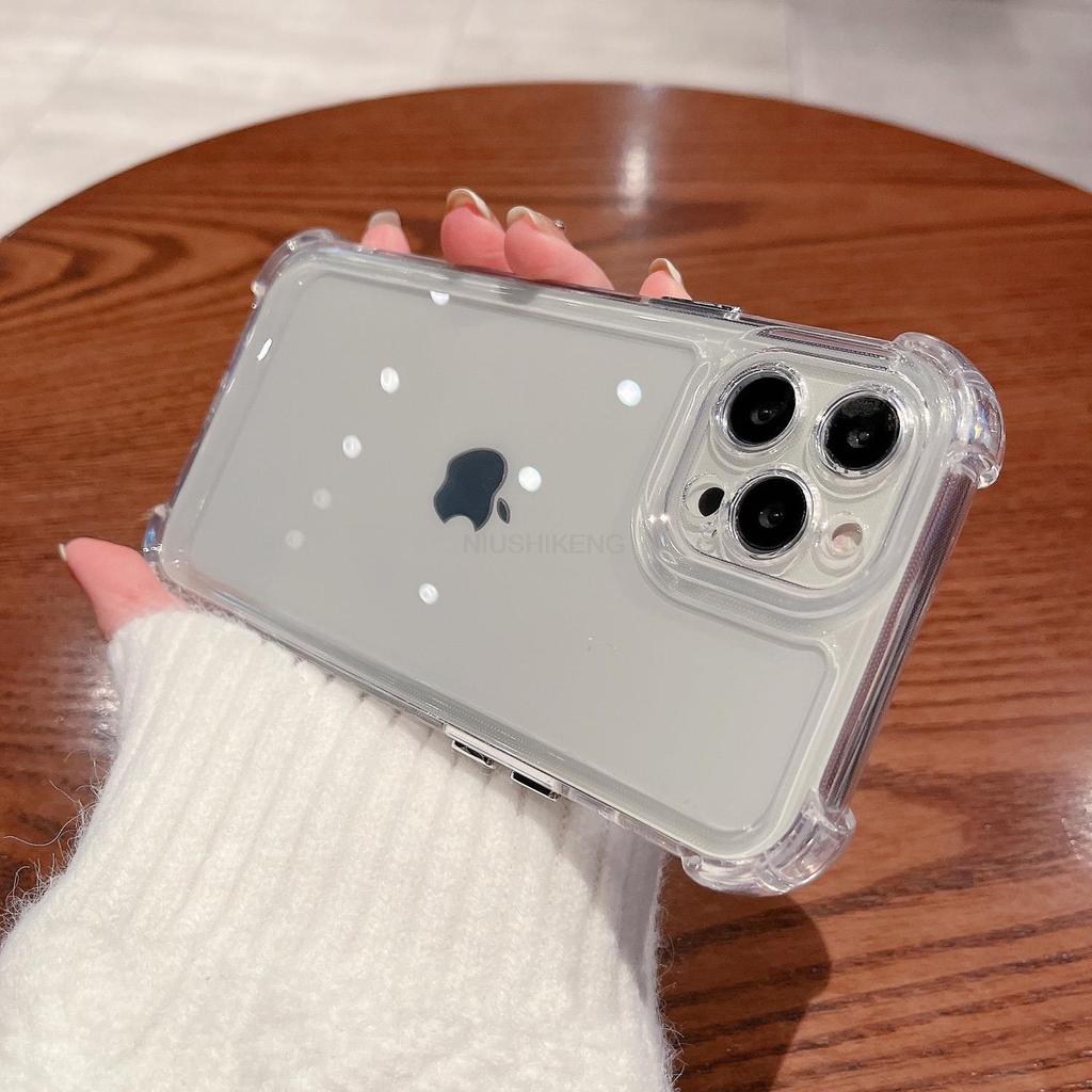 Super Shockproof Transparent Case For iPhone 15 14 13 12 11 Pro Max X Xs XR 7 8 Plus SE Phone Air Hard Bumper Protective Cover