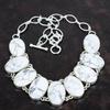 Howlite Necklace Genuine Gemstone Jewelry 925 Sterling Silver Necklace Adjustable Chain Necklace Handmade Designer Necklace Gifts for Mother