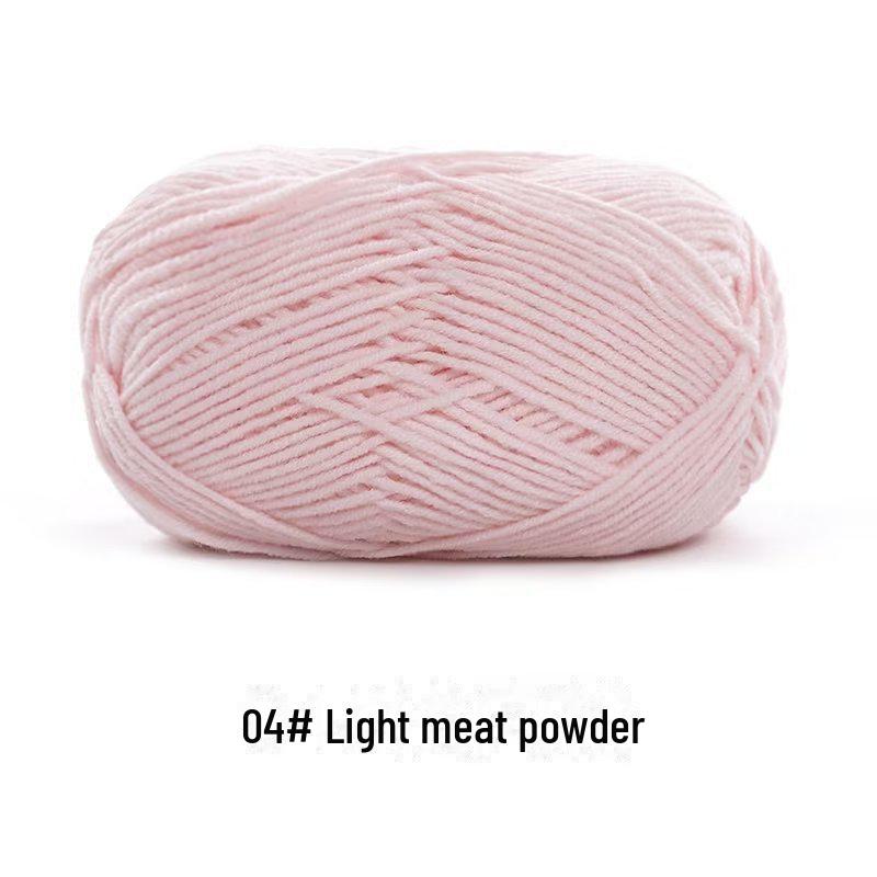 4-х ниточная пряжа из гребенного хлопка для кукол ручной работы, 40 г молочного хлопка, набор материалов для кукол своими руками