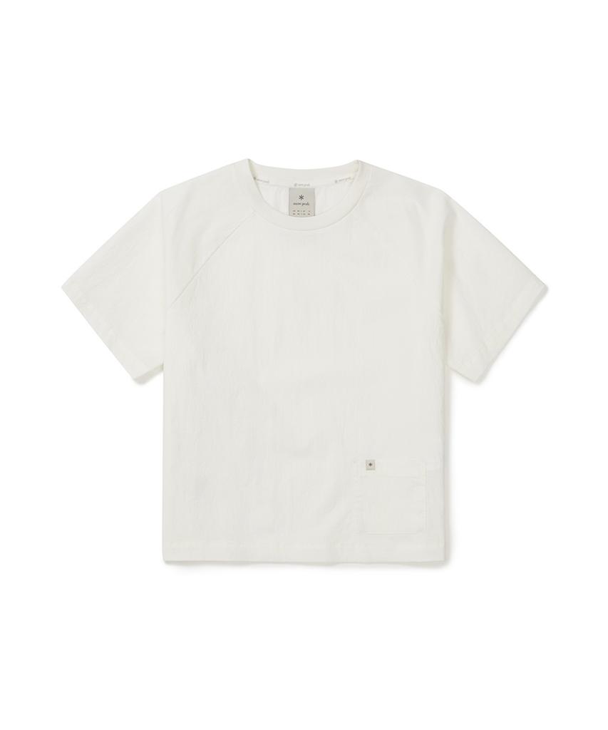 SNOWPEAK APPAREL Женская футболка с карманом и коротким рукавом Root (S25Mwrts61) Белый с оттенком