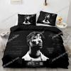 3D печать Тупак Шакур Рэпер 2Pac 3D Комплект постельного белья Пододеяльник Наволочки Односпальный Твин Полный Queen King Размер Домашний декор Одеяло Мальчики