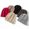Thickened Cashmere Hat Women's Solid Color Versatile Wool Hat Warm Hat Ear Protector Hat Stacking Hat Outdoor Riding Cold Hat