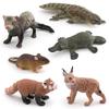 Simulation Model Short-Tailed Bobcat Red Panda Platypus Ferret Mouse Spiny-Tailed Rock Lizard Reptile Ornament