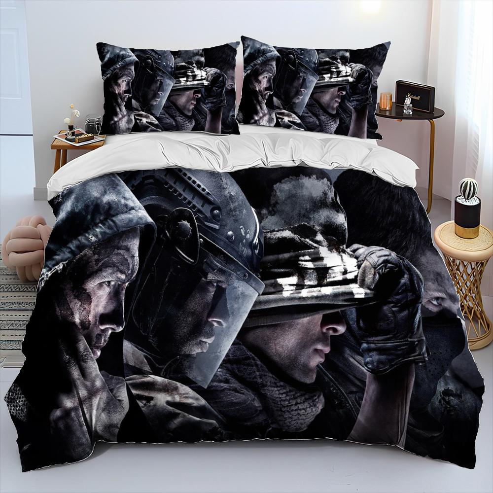 3Dprinting Game Call Of Duty Comforter Bedding CollectionDuvet Cover Bed Collection Quilt Cover PillowcaseKing Queen Size Bedding Collection Kids