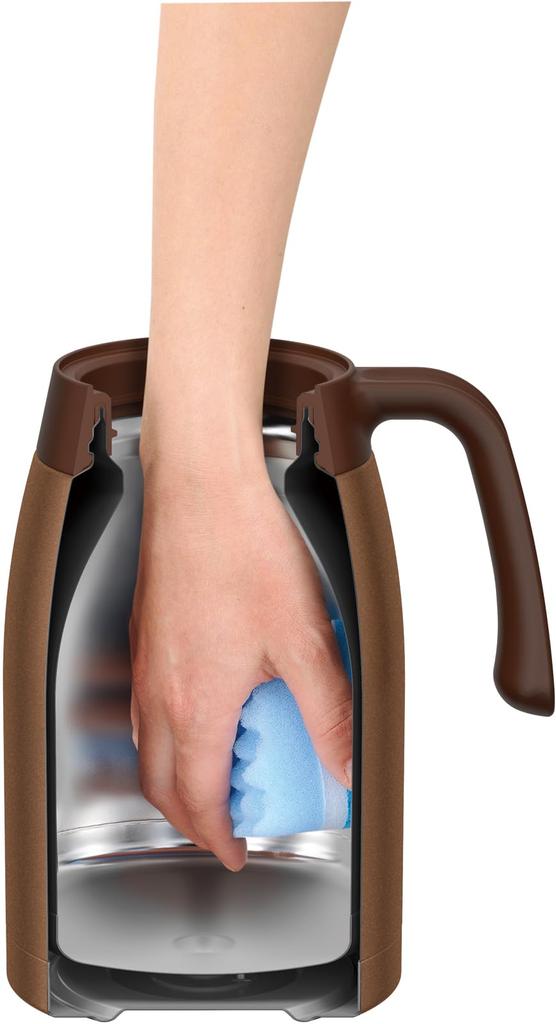 Термос из нержавеющей стали, коричневый, золотой, термопот, настольный, термос, структура BWG 1,5 л, тепло/холод TTB-1501