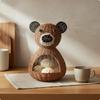 animal Shaped Storage Basket Rattan Look Wicker Decorative Cute Creature Motif