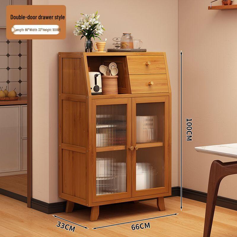 Vintage Sideboard Cabinet with Integrated Storage for Kitchen, Living Room, or Coffee and Tea Essentials