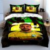 Portrait, Brazil jersey, abstract. Bedding sets Duvet cover sets Duvet covers Pillowcases(1*Duvet Cover 2*Pillowcases without duvet insert)